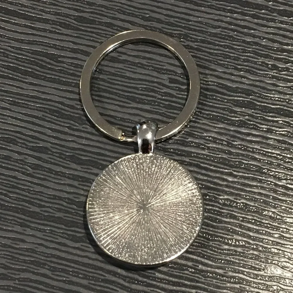 Tie Dye Multicolor Peace Keychain